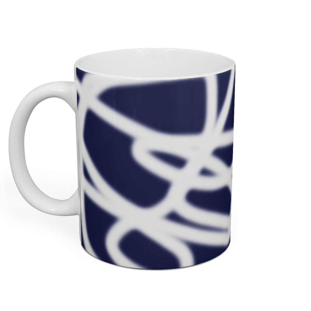 深い紺色マグカップ