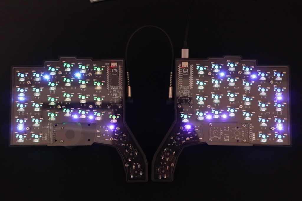 (旧モデルにつき生産終了)自作キーボード mtk64e 完成品