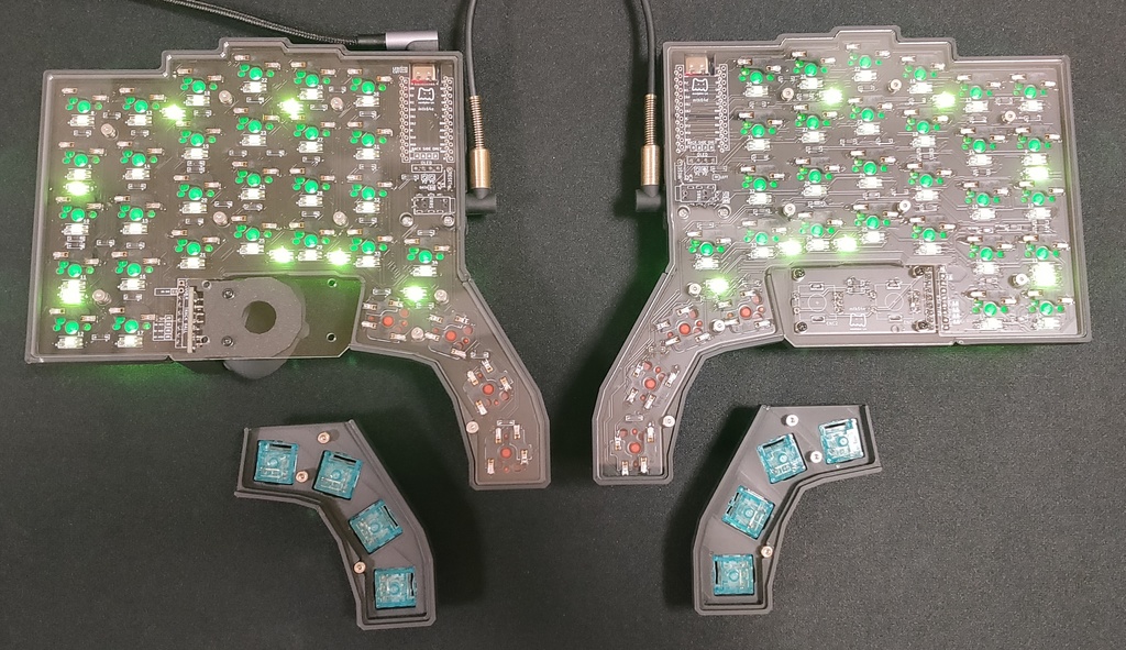 (旧モデルにつき生産終了)自作キーボード mtk64e 完成品