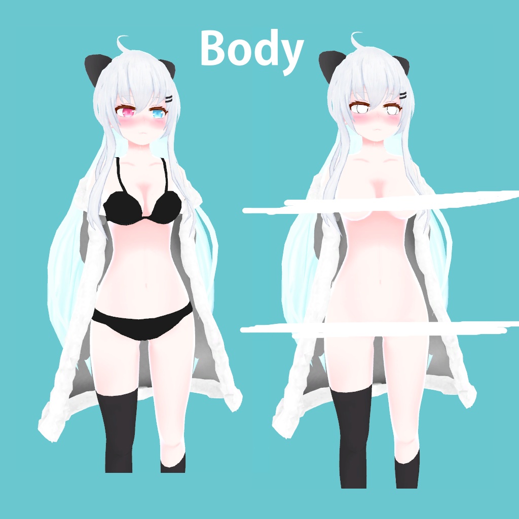 VRCオリジナル3Dモデル "ワユー" 2.0