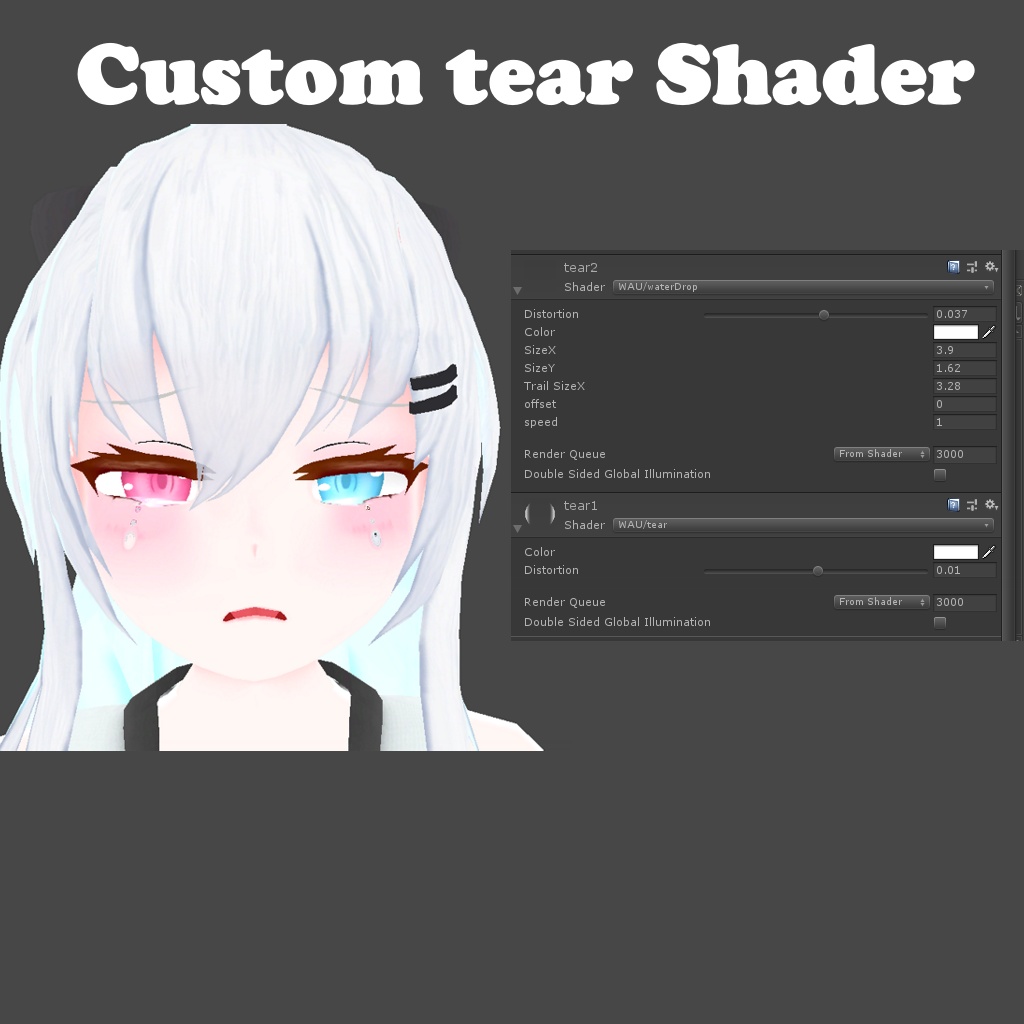 VRCオリジナル3Dモデル "ワユー" 2.0