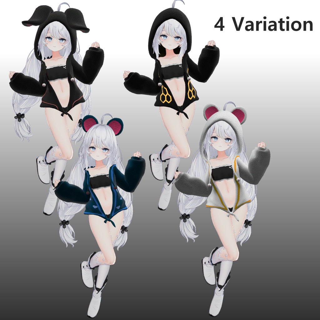 【フィオナ(Fiona)】フードパジャマ(HoodiePajamas) 1.3