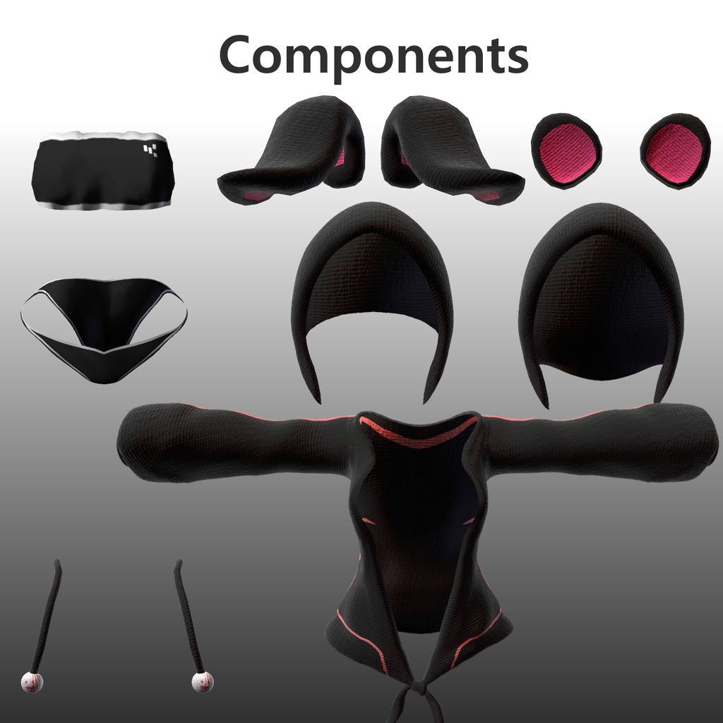 【萌(Moe)】フードパジャマ(HoodiePajamas)1.0