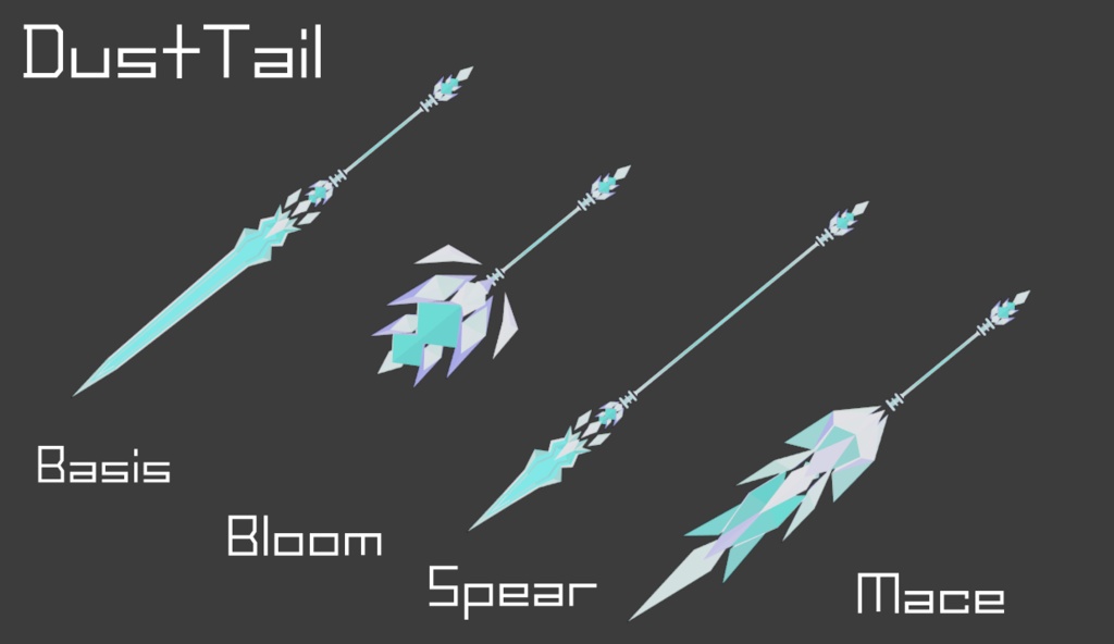 【オリジナル変形武器】EncelusGlacies&DustTailGlacies(グラキエス)(剣・メイス・槍)