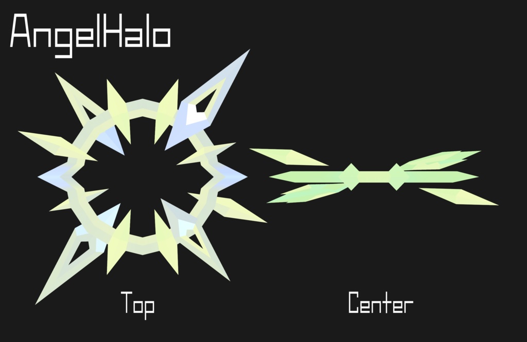 【3Dアクセサリー】AngelHalo&HeinousRing(光輪 天使の輪 ヘイロー)