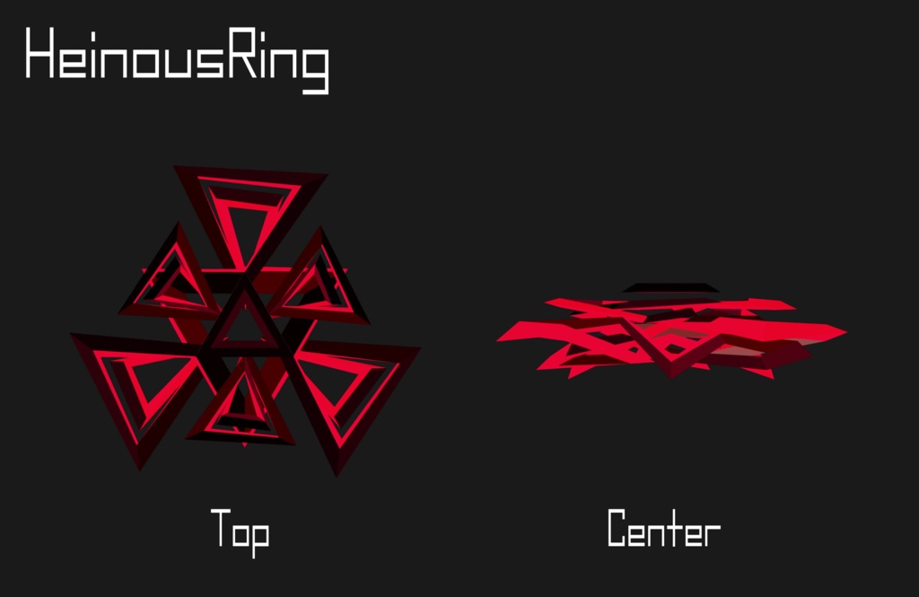 【3Dアクセサリー】AngelHalo&HeinousRing(光輪 天使の輪 ヘイロー)