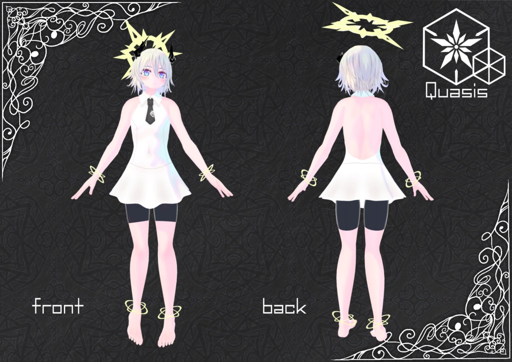 ネフィリムのネイ・ミルゼラピス【VRChat向けオリジナル3Dモデル(アバター)】