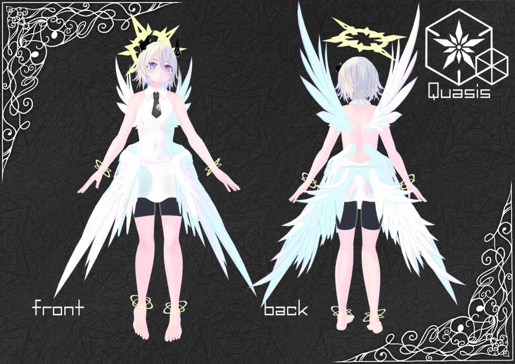 ネフィリムのネイ・ミルゼラピス【VRChat向けオリジナル3Dモデル(アバター)】