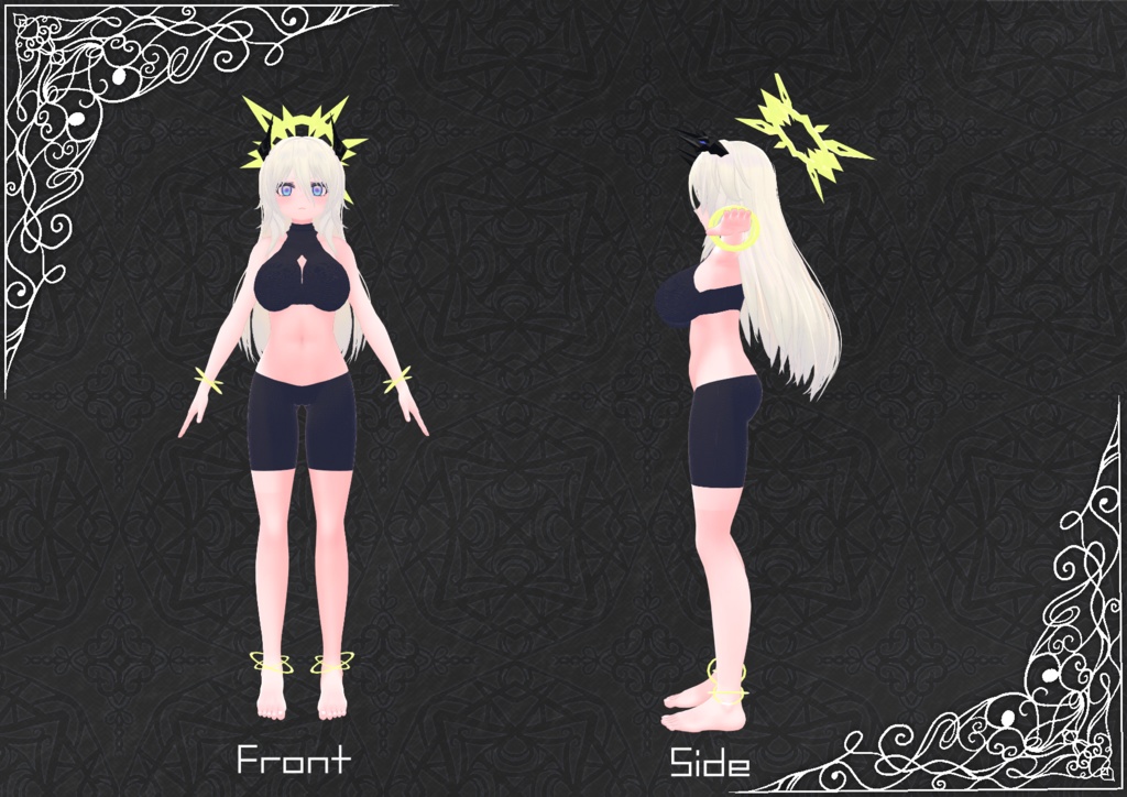 成長したネフィリムのネイ・ミルゼラピス(大人ver)【VRChat向けオリジナル3Dモデル(アバター)】