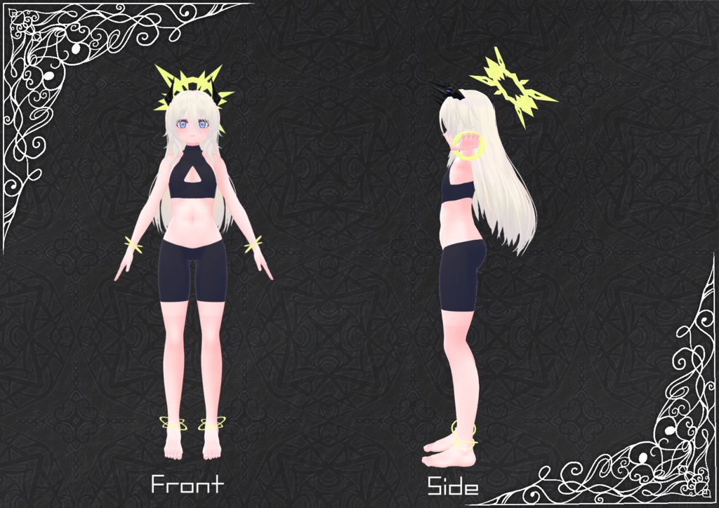 成長したネフィリムのネイ・ミルゼラピス(大人ver)【VRChat向けオリジナル3Dモデル(アバター)】