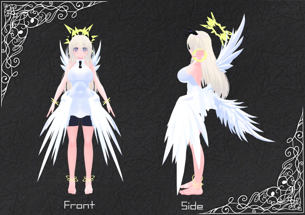 成長したネフィリムのネイ・ミルゼラピス(大人ver)【VRChat向けオリジナル3Dモデル(アバター)】