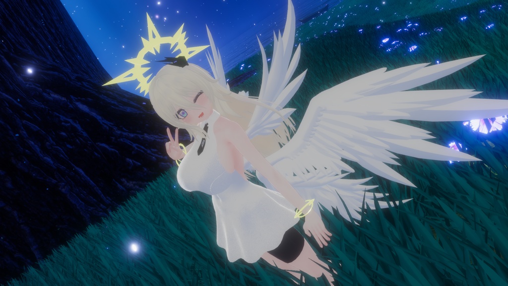 成長したネフィリムのネイ・ミルゼラピス(大人ver)【VRChat向けオリジナル3Dモデル(アバター)】