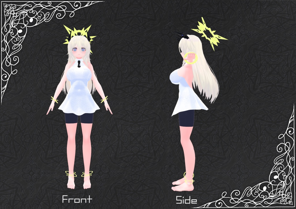 成長したネフィリムのネイ・ミルゼラピス(大人ver)【VRChat向けオリジナル3Dモデル(アバター)】