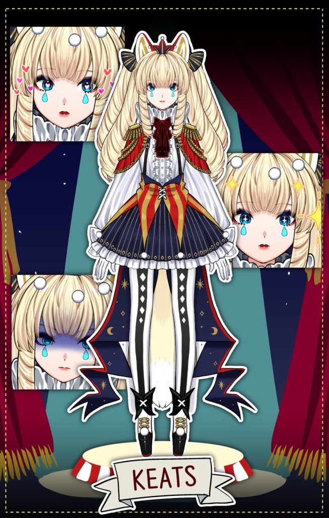 【VtubeStudio対応】KEATS【Live2Dモデル】