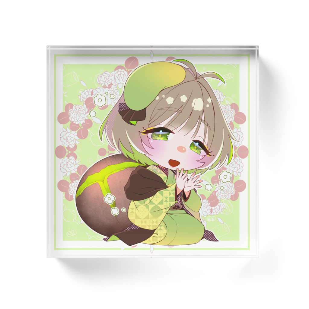 下萌えアクリルブロック