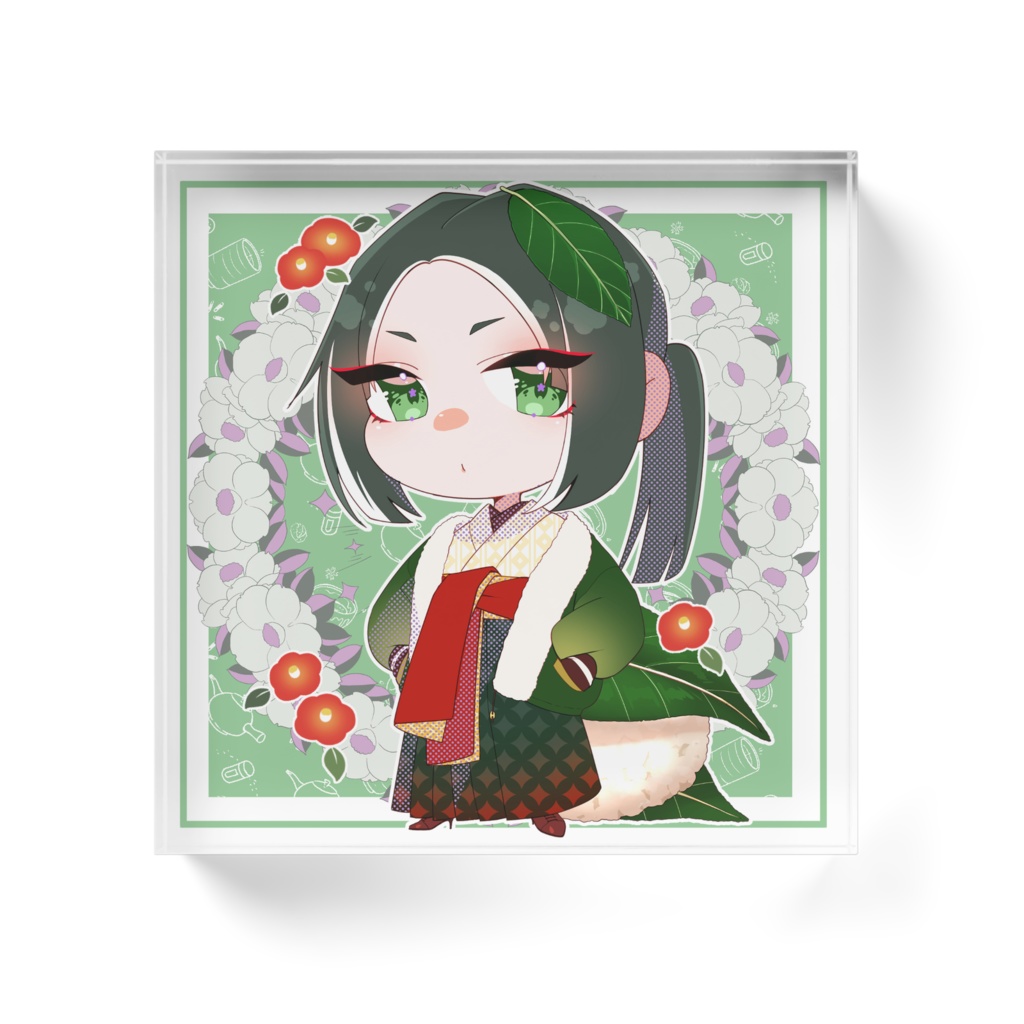 椿餅アクリルブロック