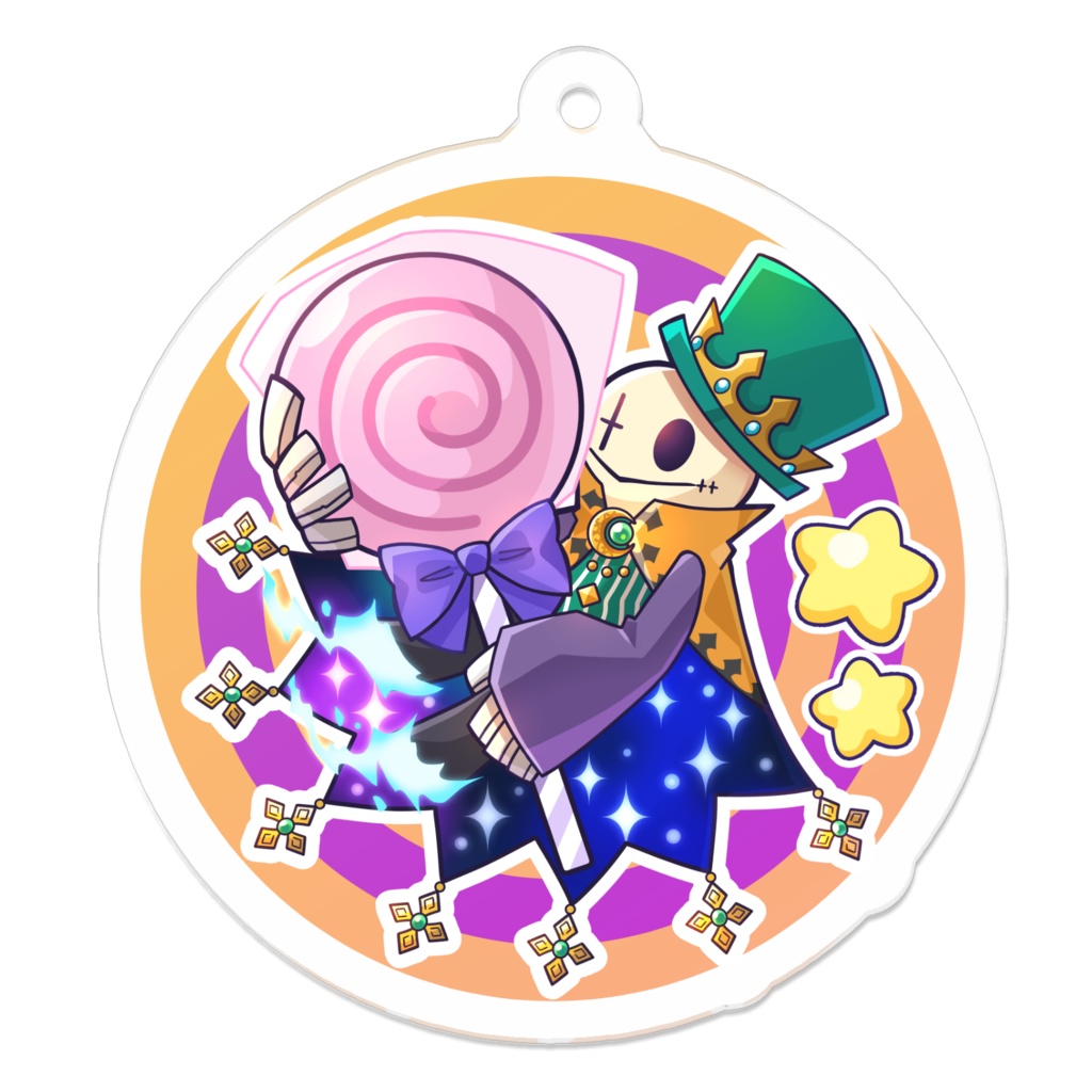 おばけのkeykey.アクリルキーホルダー Ver.飴ちゃん