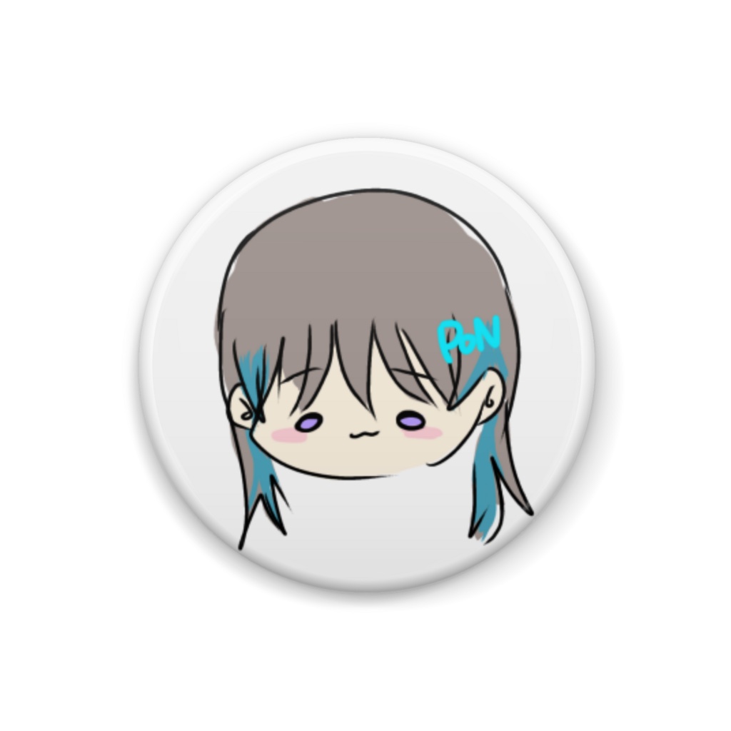 ゆるっとはぬ茶缶バッジ