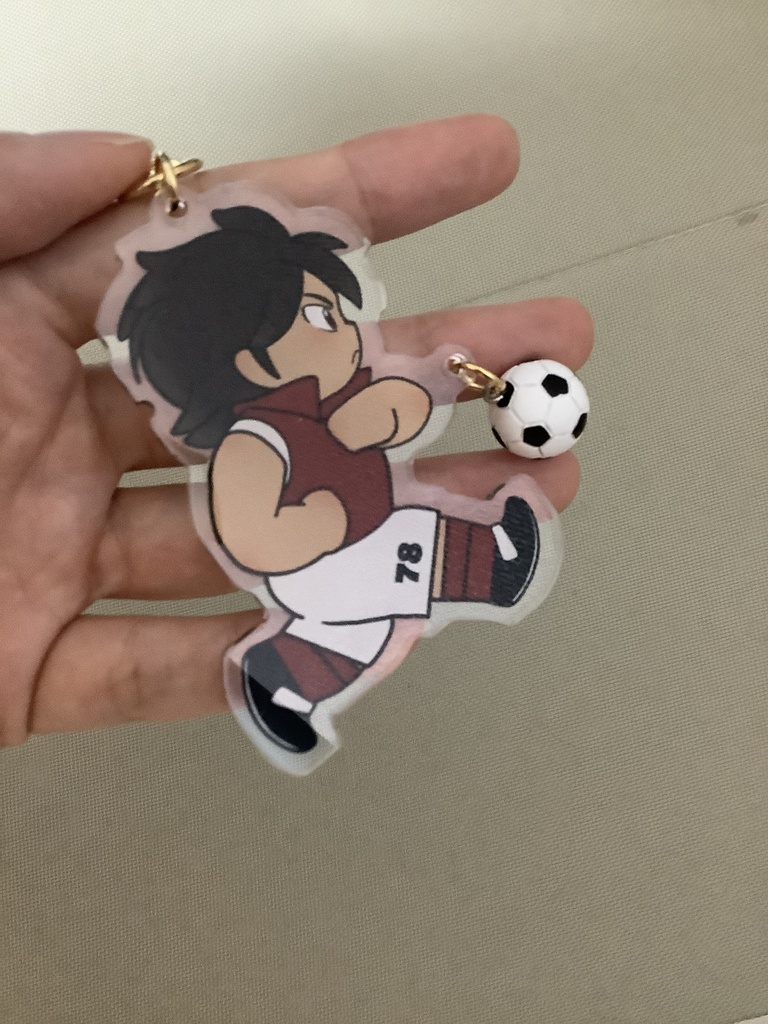 ひゅうがさんボールけりけりアクキー