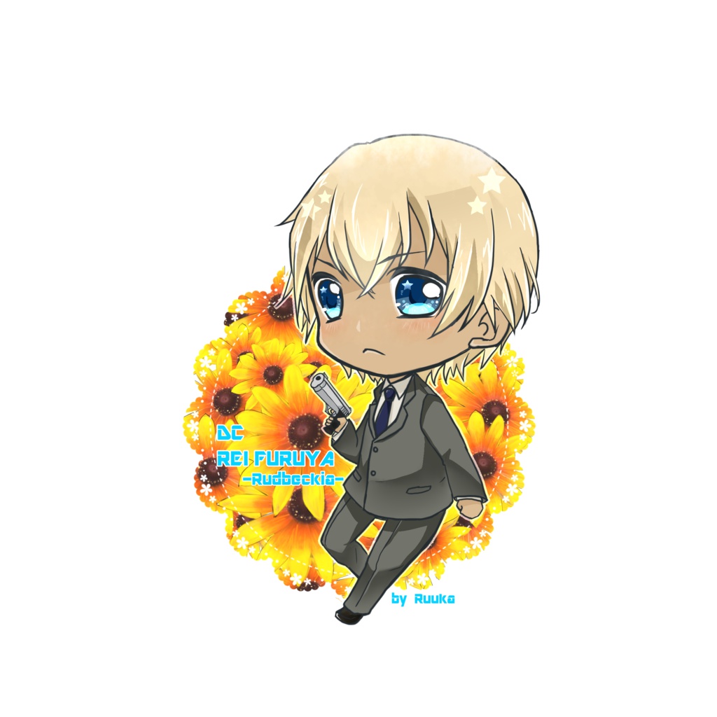 【DC】降谷零アクリルキーホルダー【誕生花】