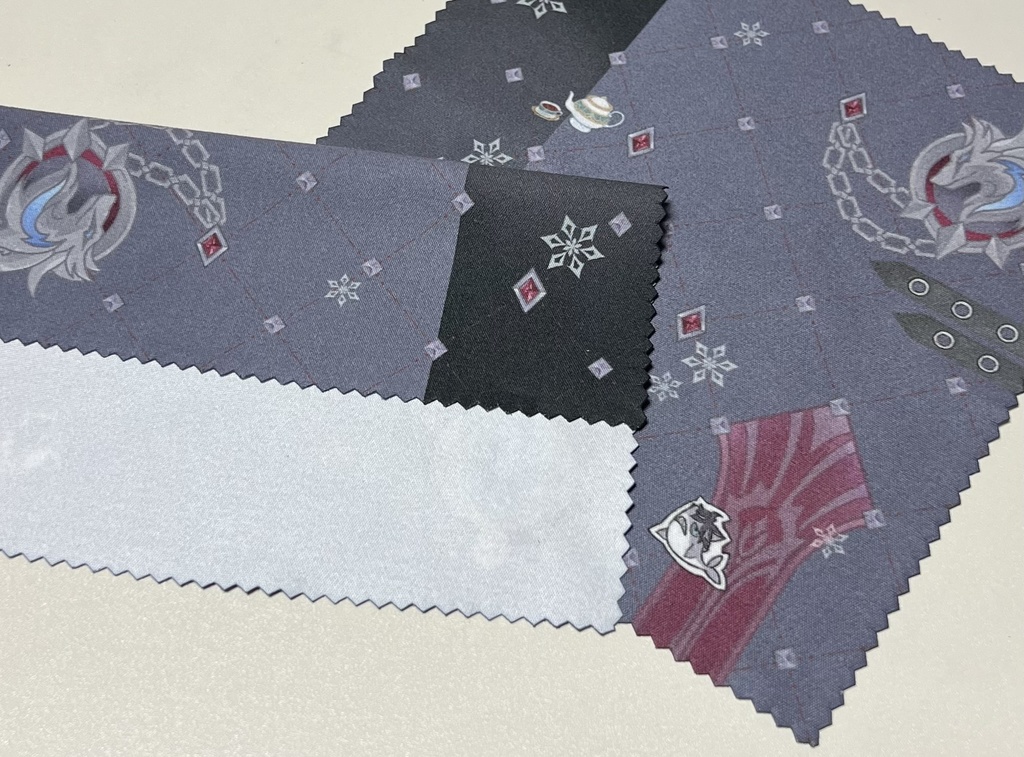 【原神】キャラモチーフ眼鏡拭きクロス【鍾離/リオセスリ】