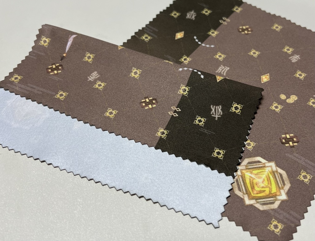 【原神】キャラモチーフ眼鏡拭きクロス【鍾離/リオセスリ】