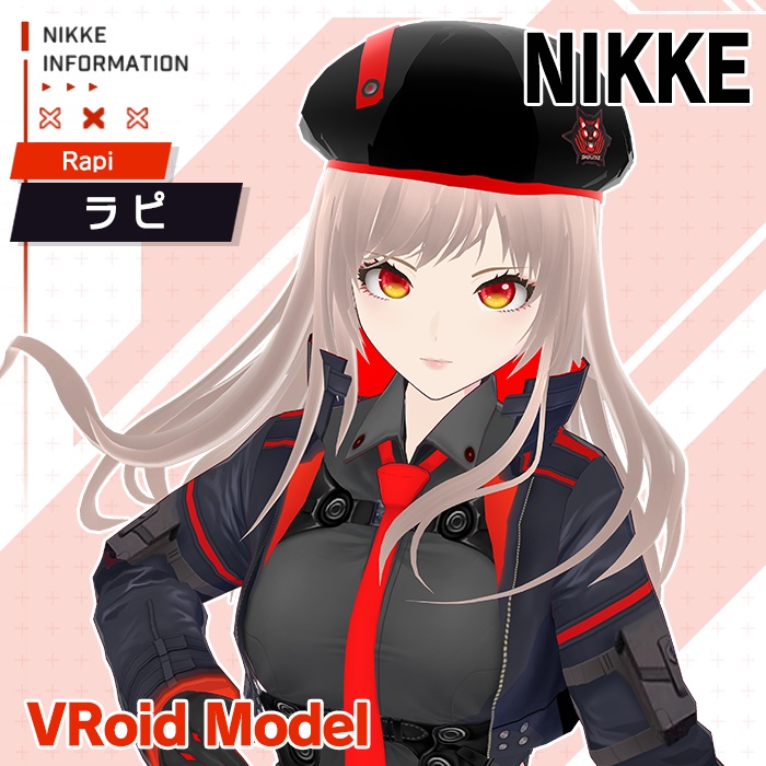 【Vroid】NIKKE ニケ 니케 – ラピ 라피  (Rapi)   VRoid Model / 衣装セット 