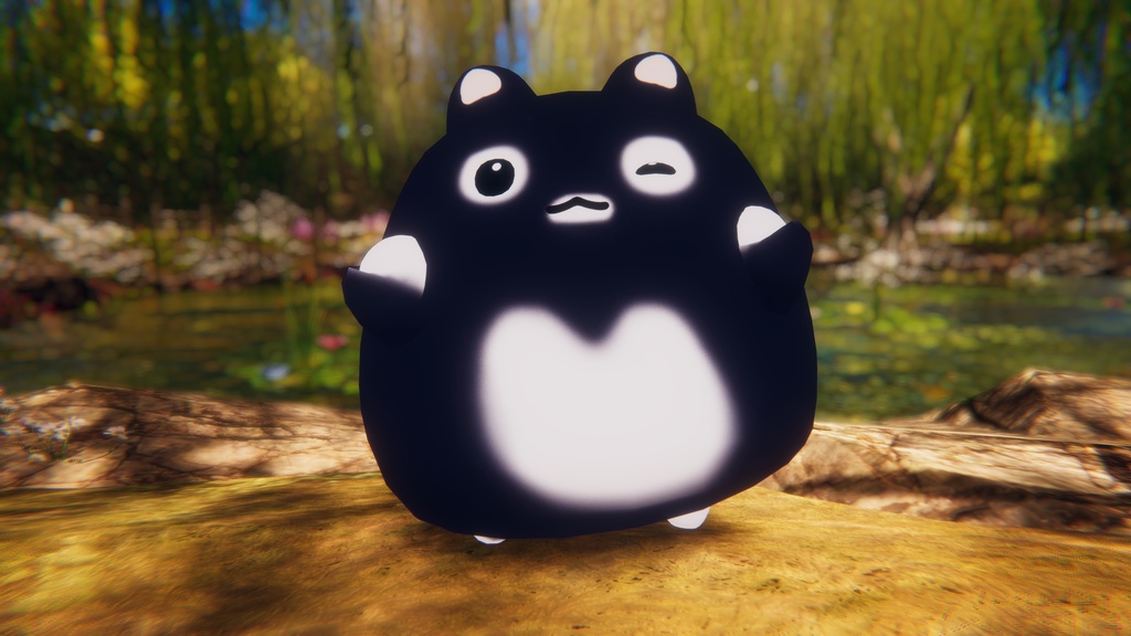 【無料】黒パンダはむテクスチャ