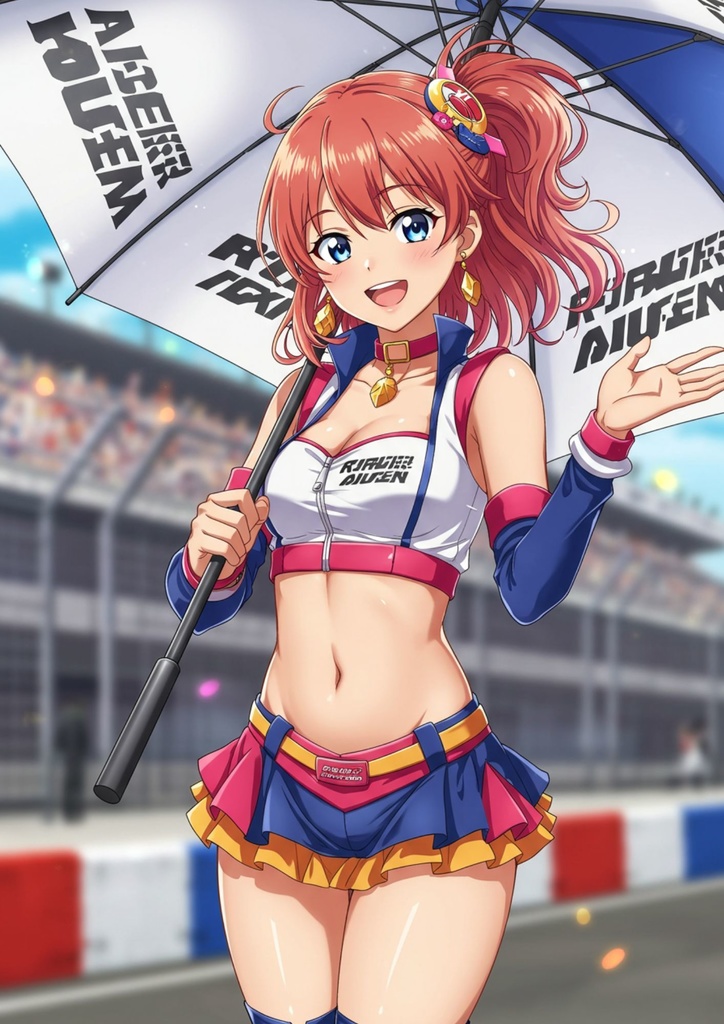 サーキット場の花☆レースクイーン