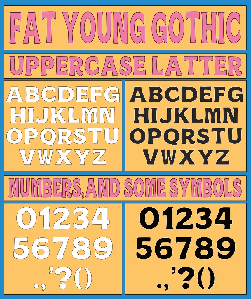 フォント『Fat young gothic(DEMO版)』