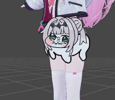 【無料】好きな画像やアニメーションを表示できるパンツ隠すエフェクト(スカートギミック前提)