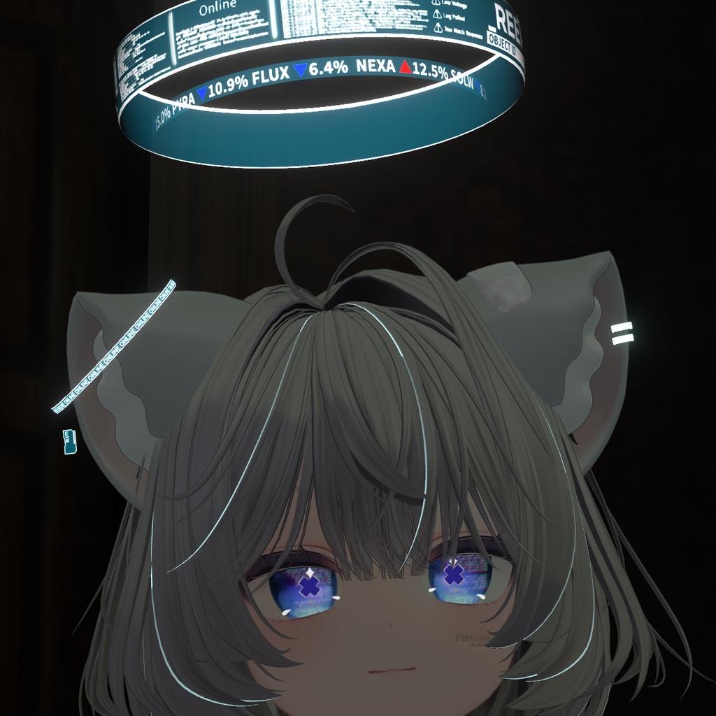 Cyberpunk Hologram Halo | サイバーパンクホログラムヘイロー