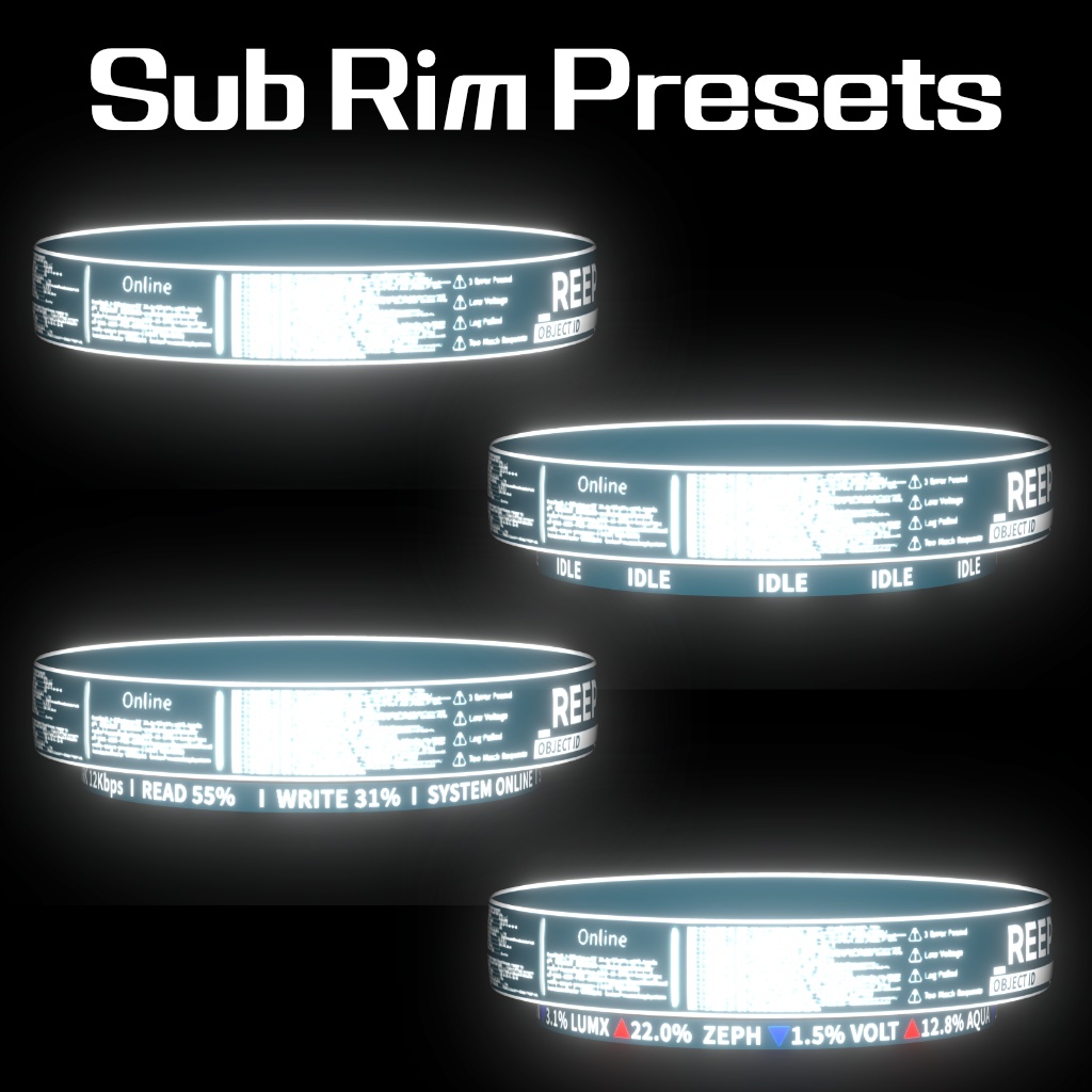 Cyberpunk Hologram Halo | サイバーパンクホログラムヘイロー