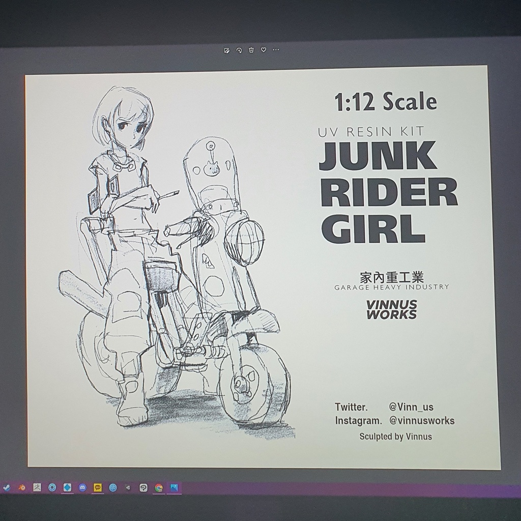 1: 12 JUNK RIDER GIRL