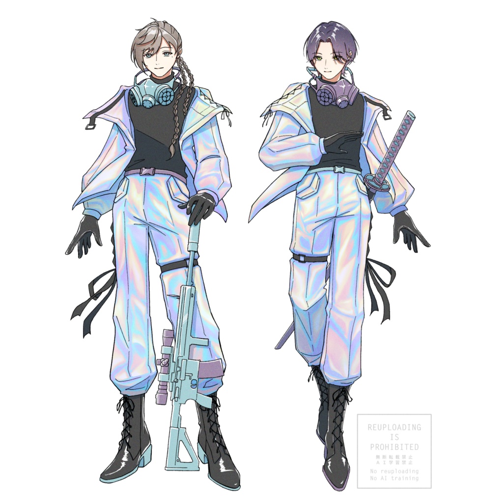 【非公式】紫陽花組 偏光オーロラアクスタ