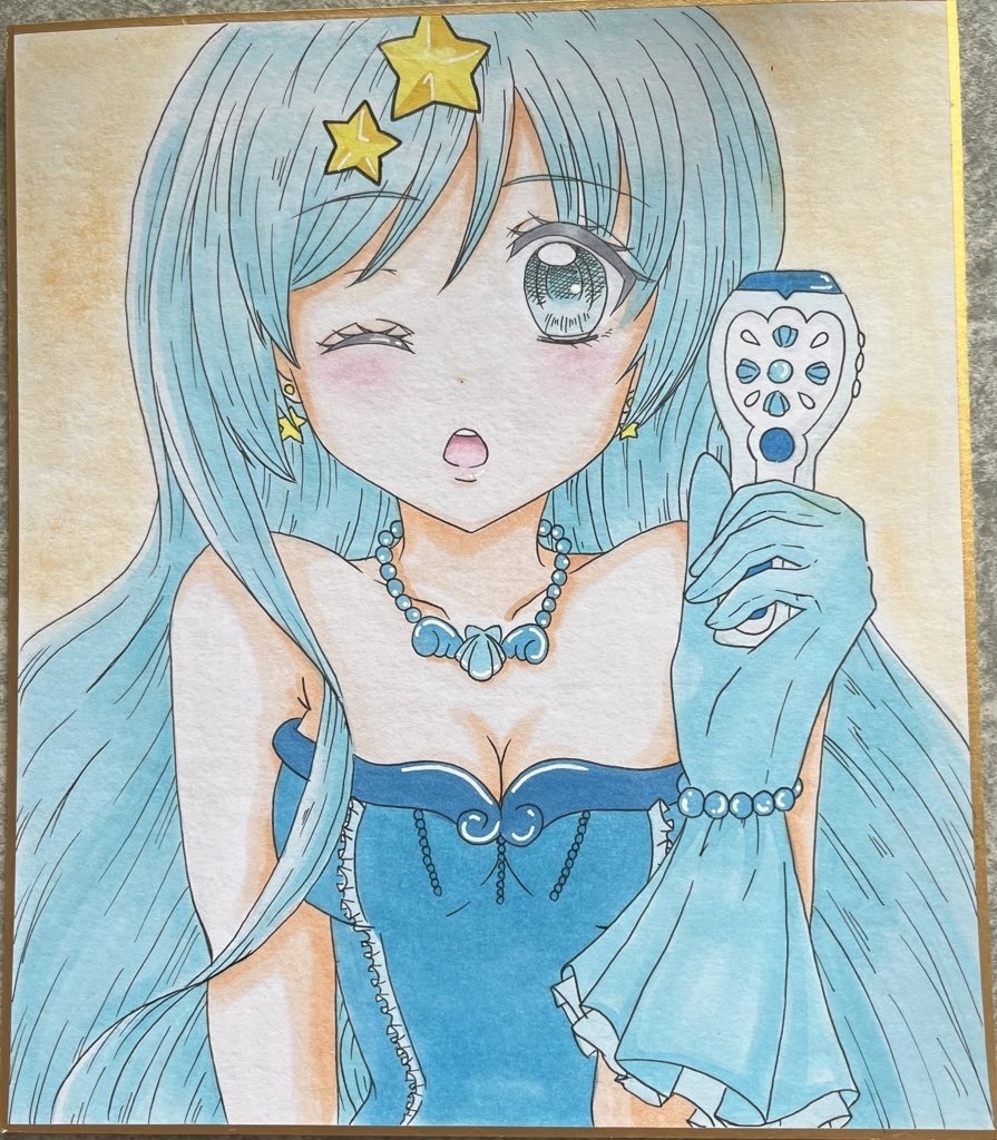 原画 手描きイラスト ぴちぴちピッチ 宝生波音