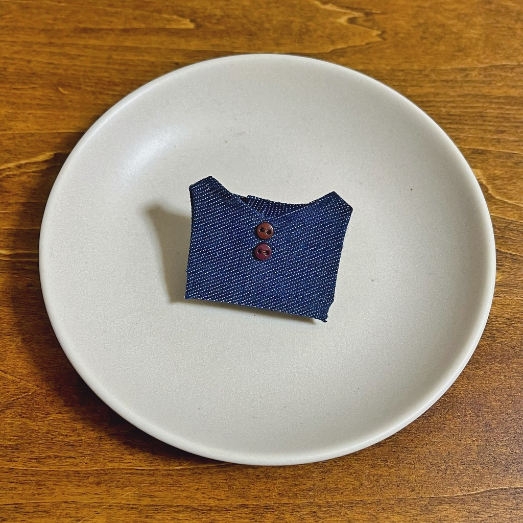 デニム風ベスト