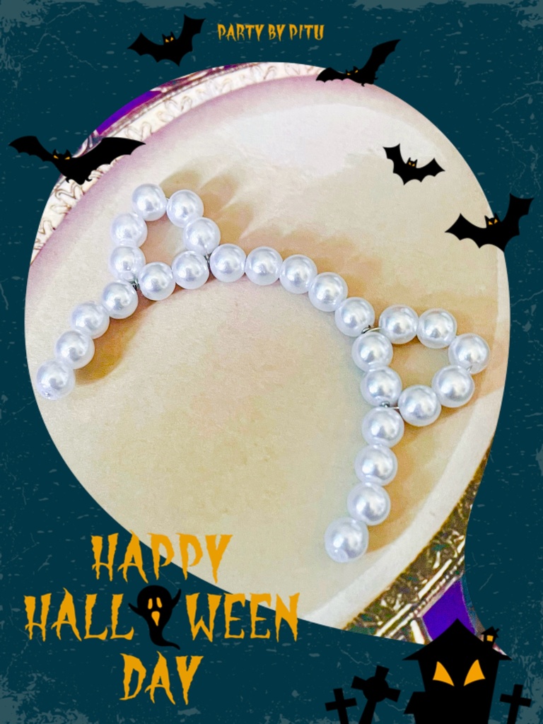 パール風 猫耳カチューシャ【10〜12cmぬい用】