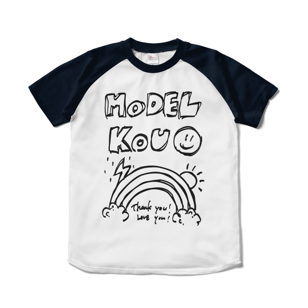 Model Kou ラグランTシャツ