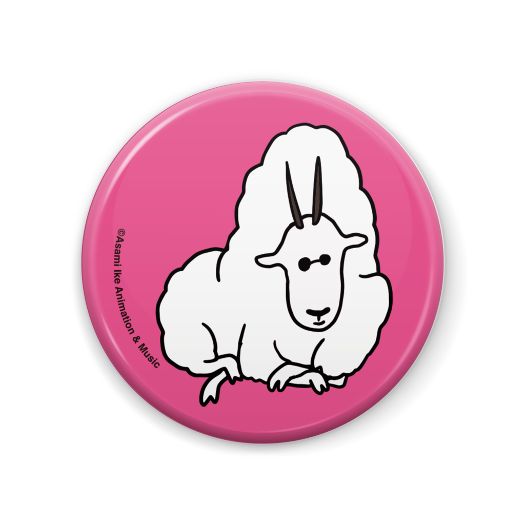SHIROIWAYAGI CAN BADGE