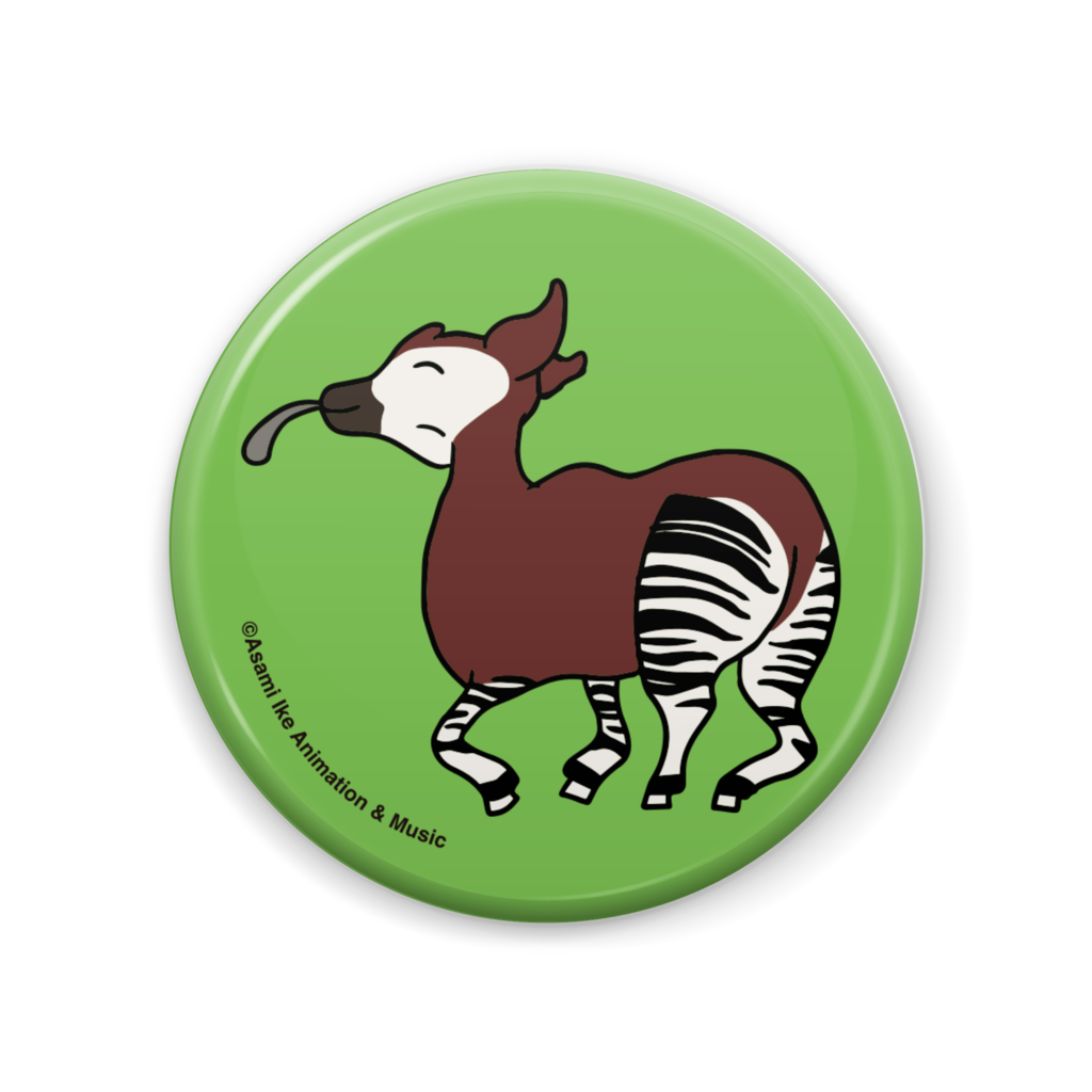 OKAPI CAN BADGE