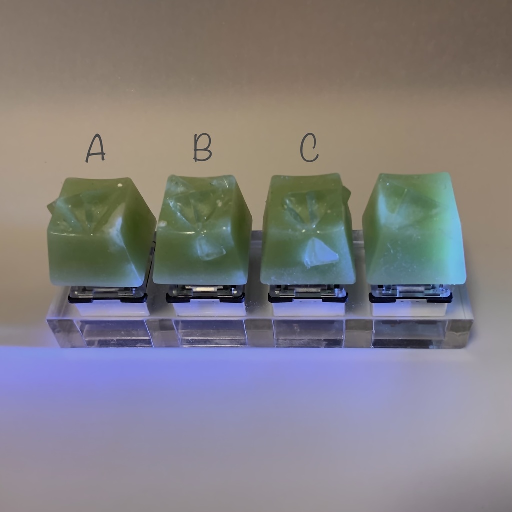 キーキャップ の結晶キーキャップ