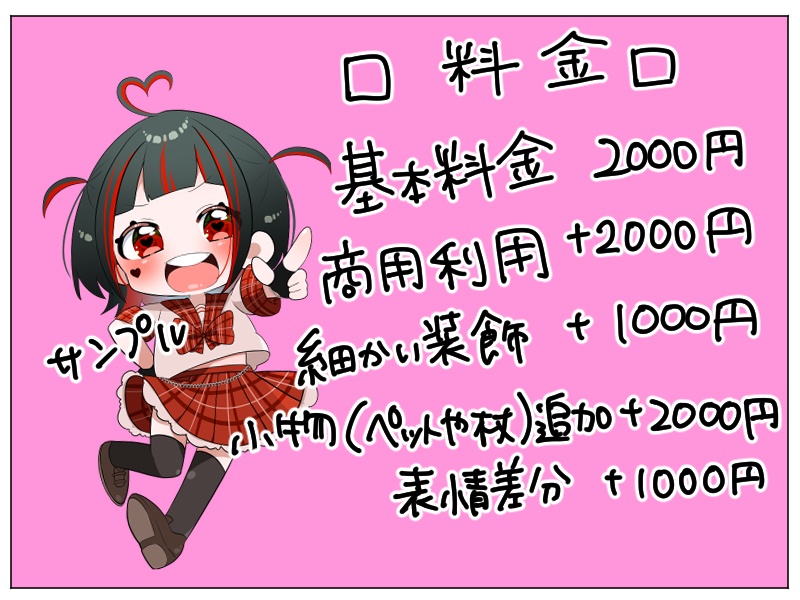 ミニキャラ 有償依頼