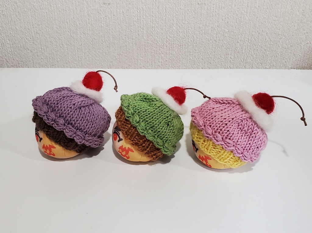 カップケーキなお帽子(おまんじゅうサイズ)