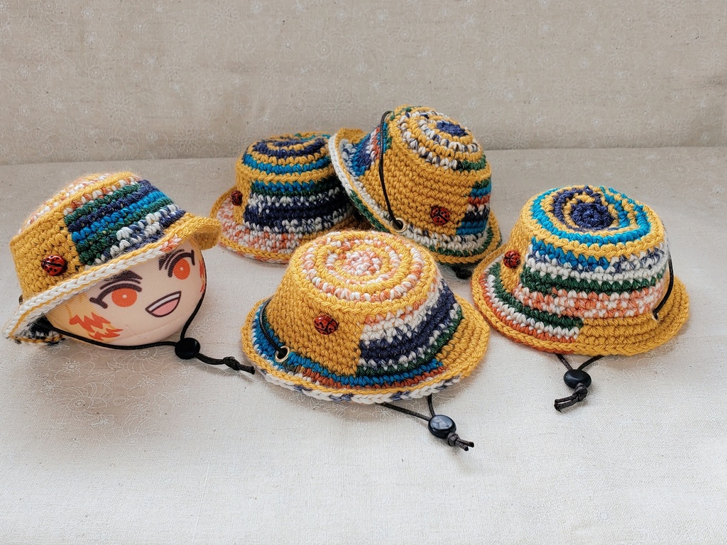 🐞サファリハット⑧(イエロー)
