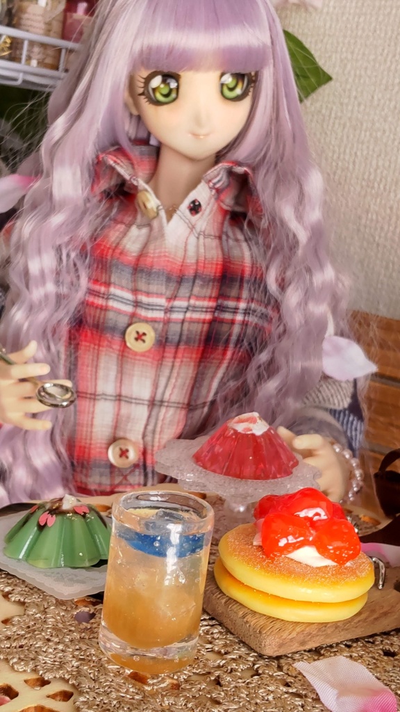 【お値段改定🪄】1/3ドールサイズ★ミニチュアドリンク(4種類)🍹カラフルで爽やかな、涼しげなドリンクはいかがですか✨