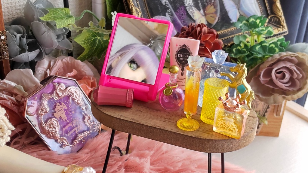 ドールサイズ*コスメ風3点セット①★5種類/あなたのドールさんには、何色がお似合いですか✨