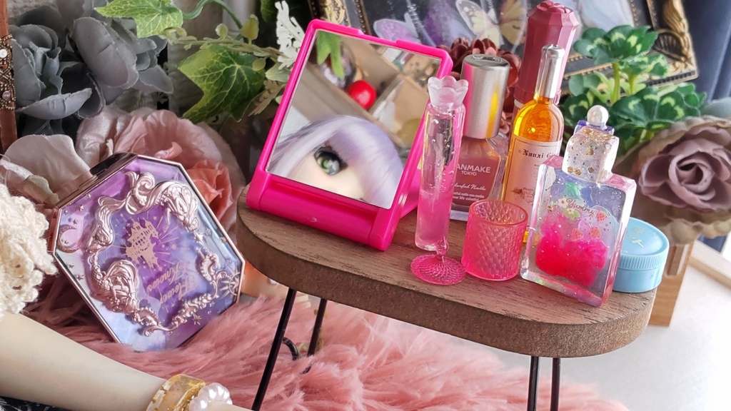 ドールサイズ*コスメ風3点セット②★5種類/あなたのドールさんには、何色がお似合いですか✨