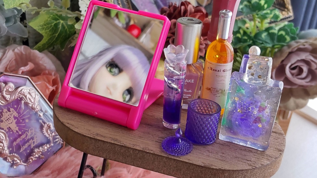 ドールサイズ*コスメ風3点セット②★5種類/あなたのドールさんには、何色がお似合いですか✨