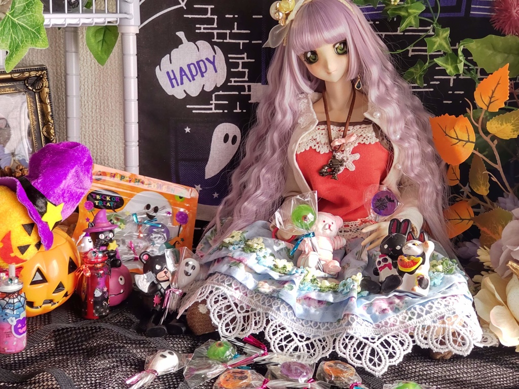 🍭ハロウィンキャンディー★1/3ドールサイズ(DD･SDなど)／🎃Trick or Treat！あなたのドールにお菓子をあげてね♪